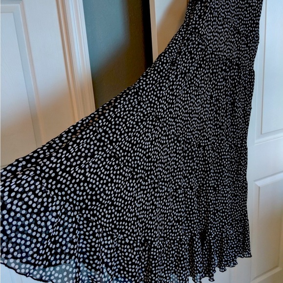 Evan Picone Polka Dot Tiered Ruffle Maxi Dress | Size L-XL - Picture 8 of 9
